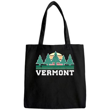 Discover Vermont Tote Bag Retro Vintage Tote Bag