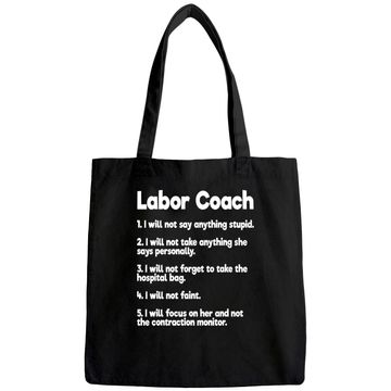 Discover Labor Coach Expecting Dad Rules Papa Tote Bag
