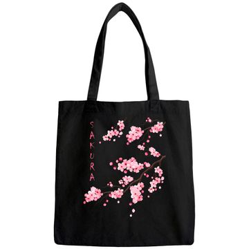 Discover Vintage Sakura Cherry Blossom Japanese Graphical Art Tote Bag