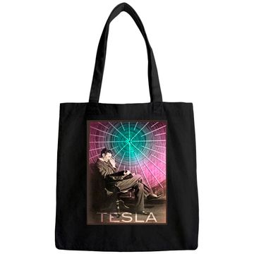 Discover Nikola Tesla's AC Electricity Inspiring Science Tote Bag