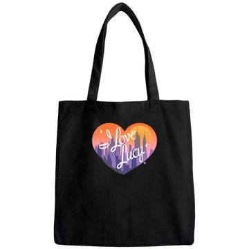 Discover I Love Lucy Tote Bag City Logo Black Tee
