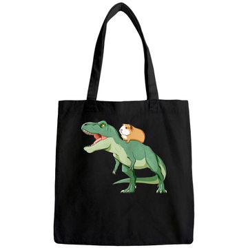 Discover Pig Riding T Rex Dinosaur Tote Bag