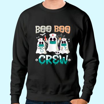 Discover Boo Boo Crew Nurse Halloween Ghost Costume Matching Sweatshirt