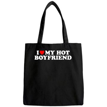 Discover I Love My Hot Boyfriend Tote Bag