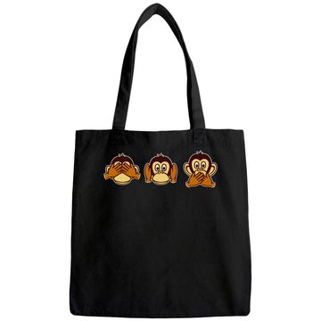 Discover Three wise monkeys Tote Bag