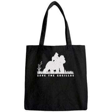 Discover Save the Gorillas Mama & Baby Gorilla Tote Bag