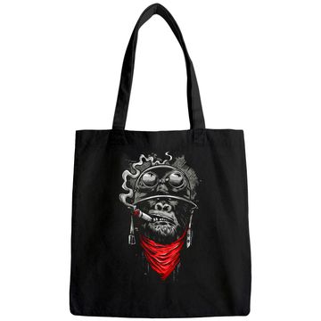 Discover Gorilla Smoking A Cigar Powerful Animal Tote Bag