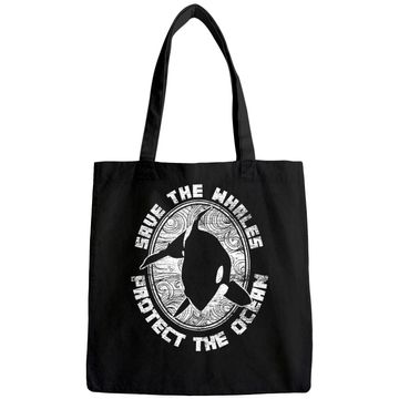 Discover Save The Whales Protect The Ocean Orca Tote Bag