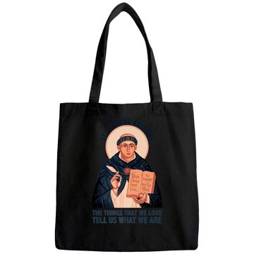 Discover St Thomas Aquinas Catholic Tote Bag