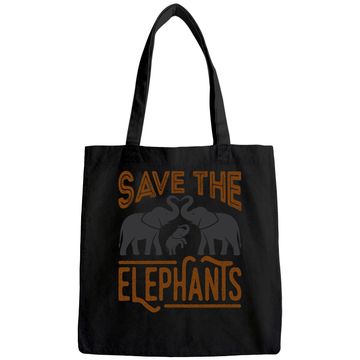 Discover Protect Wildlife Save The Elephants Tote Bag