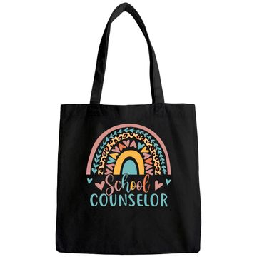 Discover School Counselor Rainbow Leopard Print Tote Bag