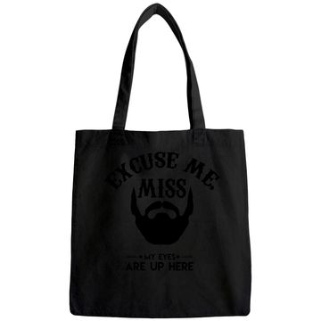 Discover Excuse Me Miss My Eyes Are Up Here Tote Bag