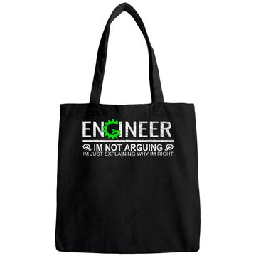 Discover I'm Not Arguing Engineering Tote Bag