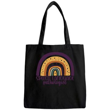 Discover Speech Language Pathologist Rainbow Speech Therapy Tote Bag