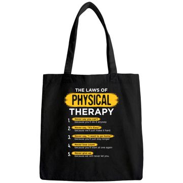 Discover PT Physical Therapy Gift Therapist Month Tote Bag