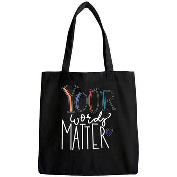 Discover Your Words Matter Speech Therapy Language Pathologist Tote Bag
