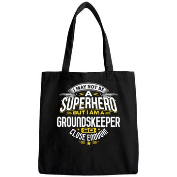 Discover Groundskeeper Idea Professional Superhero Groundskeepers Tote Bag