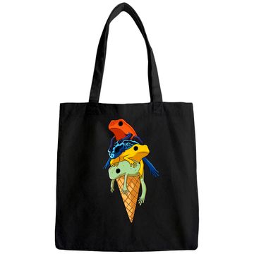 Discover Funny Poison Dart Frogs Ice Cream Premium Tote Bag