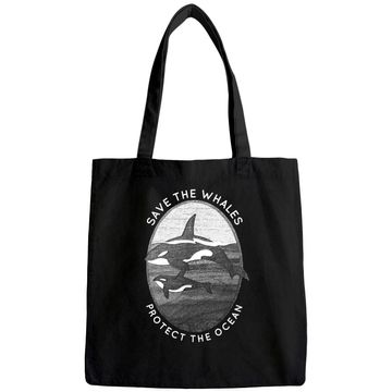 Discover Save The Whales: Protect The Ocean Orca Killer Whales Tote Bag