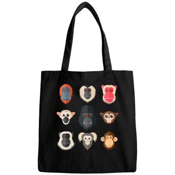 Discover Monkey Chimpanzee Gorilla Squirrel Monkey Tote Bag