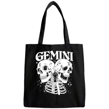 Discover Gemini Faery Crystal Witch Skull Constellation Tote Bag
