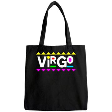 Discover Virgo Zodiac Design 90s Style Tote Bag