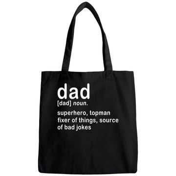 Discover Dad Definition Super Hero Dictionary Fathers Day Tote Bag