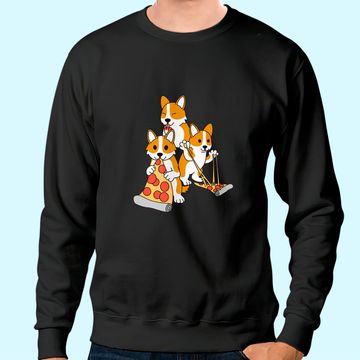 Discover Pizza Corgi Dog Sweatshirt