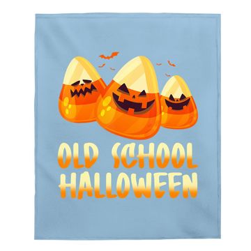 Discover Old School Halloween Candy Corn Baby Blanket