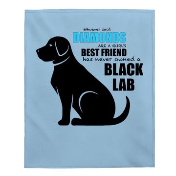 Discover Black Lab Baby Blanket