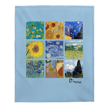 Discover Van Gogh Paintings Sunflowers, Starry Night Baby Blanket