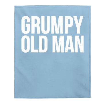 Discover Funny Gift Grumpy Old Man Baby Blanket