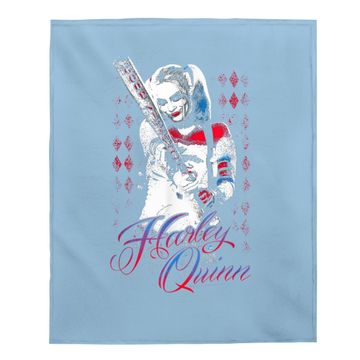 Discover Suicide Squad Harley Quinn Bat Baby Blanket