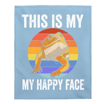 Discover This Is My Happy Face Bearded Dragon For A Reptiles Lover Baby Blanket