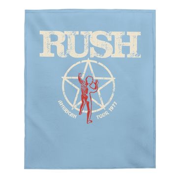 Discover Rush  american Tour 1977 Baby Blanket