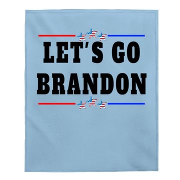 Discover Let's Go Brandon Joe Biden Chant Impeach Costume Baby Blanket