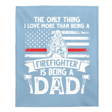 Discover Being A Firefighter Baby Blanket