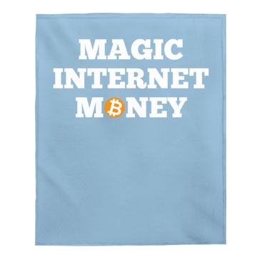 Discover Btc Bitcoin Magic Internet Money Crypto Cryptocurrency Baby Blanket