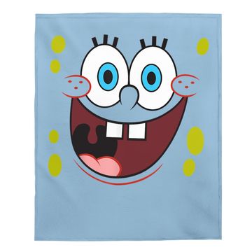 Discover Spongebob Squarepants Bright Eyed Smiling Face Baby Blanket Baby Blanket