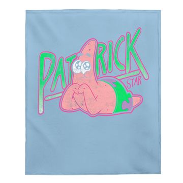 Discover Spongebob Squarepants Patrick Star Vintage Cute Smile Baby Blanket