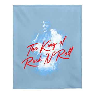 Discover King Of Rock Elvis Presley Baby Blanket