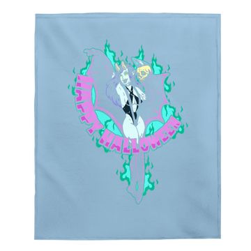 Discover Happy Halloween Succubus Sexy Psychobilly Punk Baby Blanket