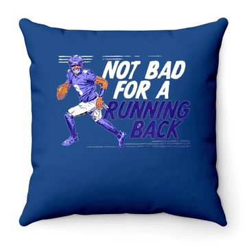 Discover Lamar Jackson Not Bad For A Running Back Throw Pillows