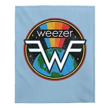 Discover Weezer Space Graphite Heather Baby Blanket