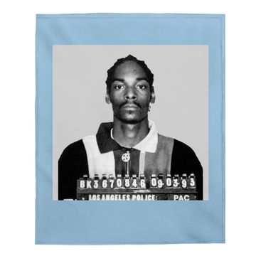 Discover Snoop Dogg Mugshot Rapper Baby Blanket
