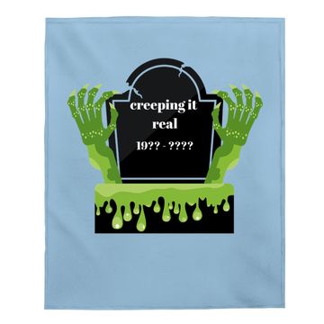Discover Creepy Tombstone It Real Baby Blanket