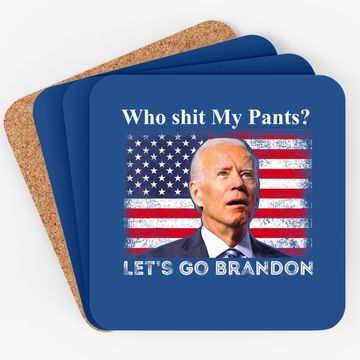 Discover Happy Christmas Santa Let’s Go Brandon 2021 Coasters