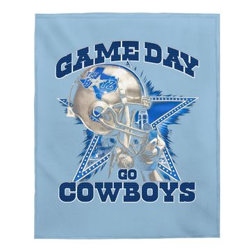 Discover Game Day Go Cowboys Baby Blanket