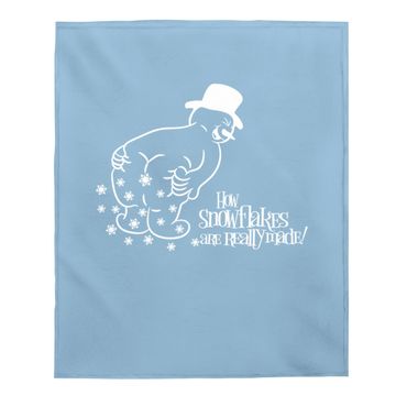 Discover How Snowflake Are Really Made Snowman Baby Blanket