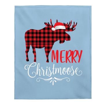 Discover Merry Christmoose Family Christmas Pajamas Plain Moose Baby Blanket